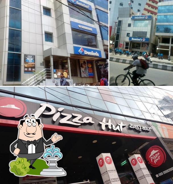 The exterior of Domino's Pizza Koramangala, Bengaluru