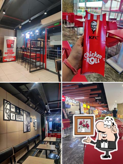 The interior of KFC