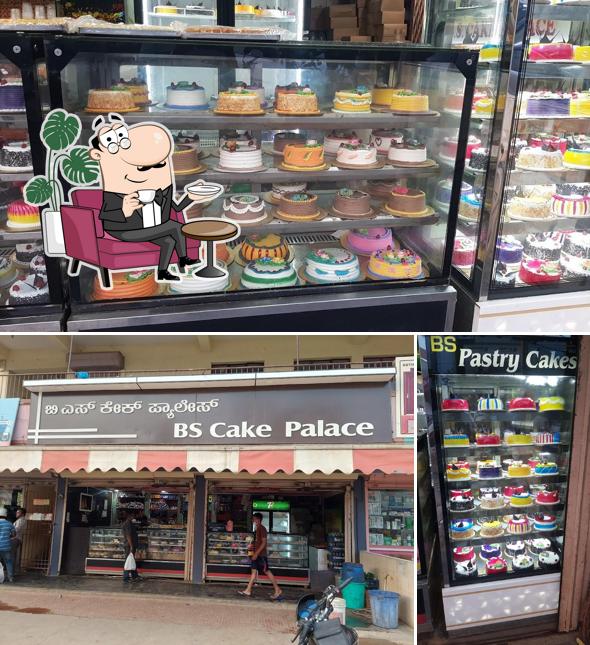 The interior of B S Cake Palace