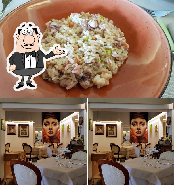 Questa è la foto che presenta la interni e dolce di LA CARBONA srl - Ristorante Impronte di Luca