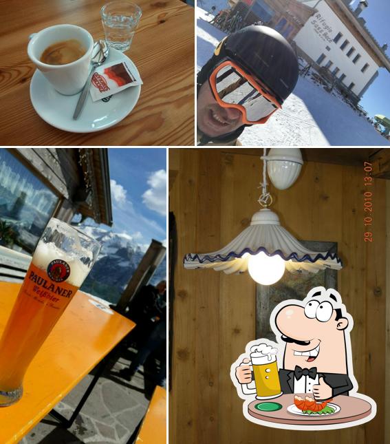 Puoi goderti un rinfrescante bicchiere di birra chiara o scura