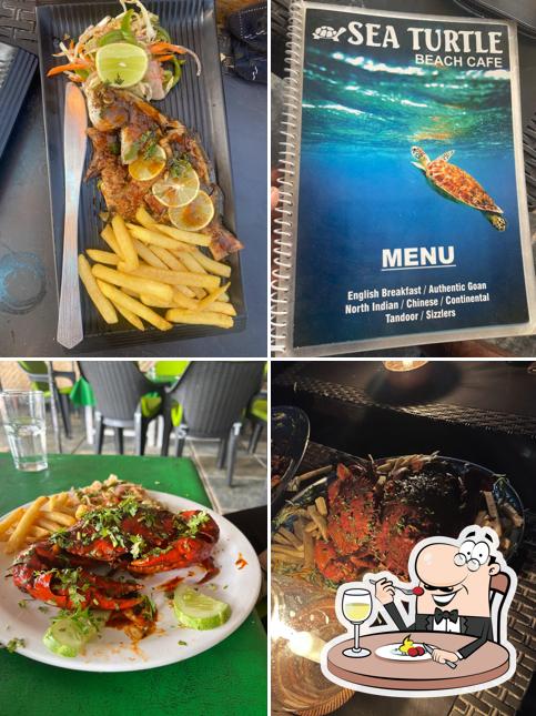 Food at Sea Turtle Beach Cafe, Baga
