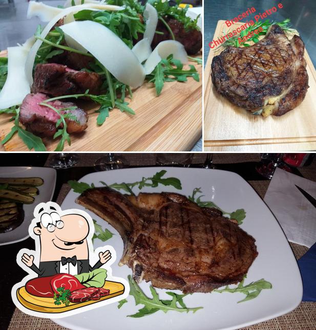 Prova piatti di carne dal menu