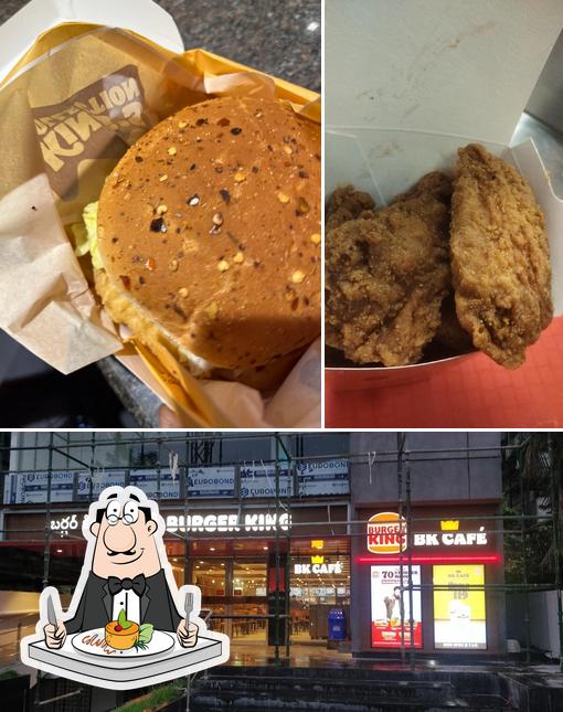 The image of food and exterior at Burger King The image of food and exterior at Burger King