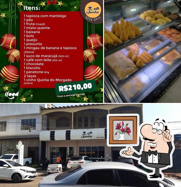 O interior do Café da Toinha
