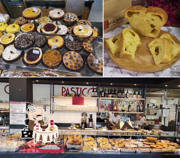 Questa è la foto che mostra la cibo e interni di Fior di Grano San Sabino di Osimo