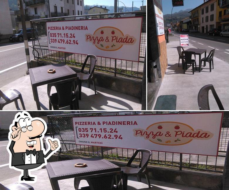 Gli interni di Pizza & Piada