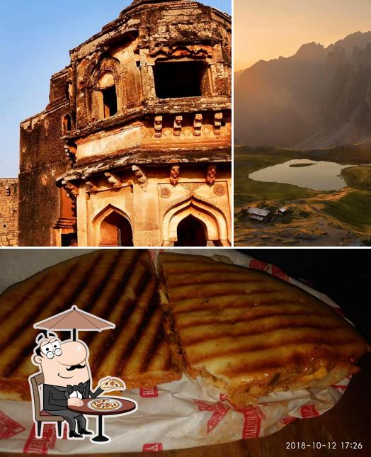 This is the image depicting exterior and food at Raj Darbar