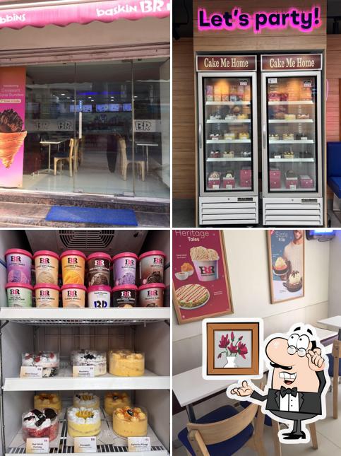 The interior of Baskin Robbins