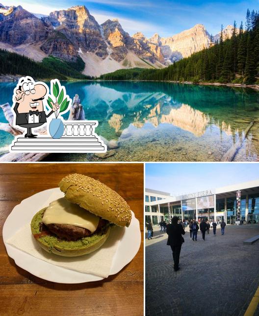 La esterno e cittadini del ristorante