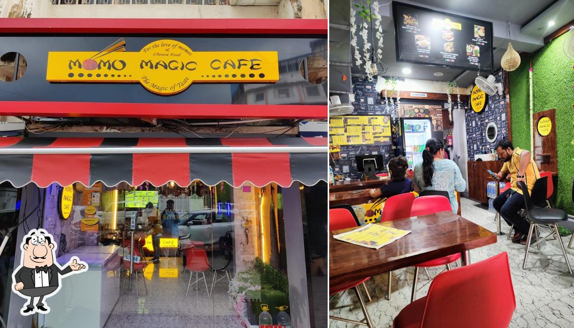The interior of Momo magic cafe × youthapam cafe Best chinese restaurant in Varanasi Best Momo shop in Varanasi Momo Shop In Varanasi
