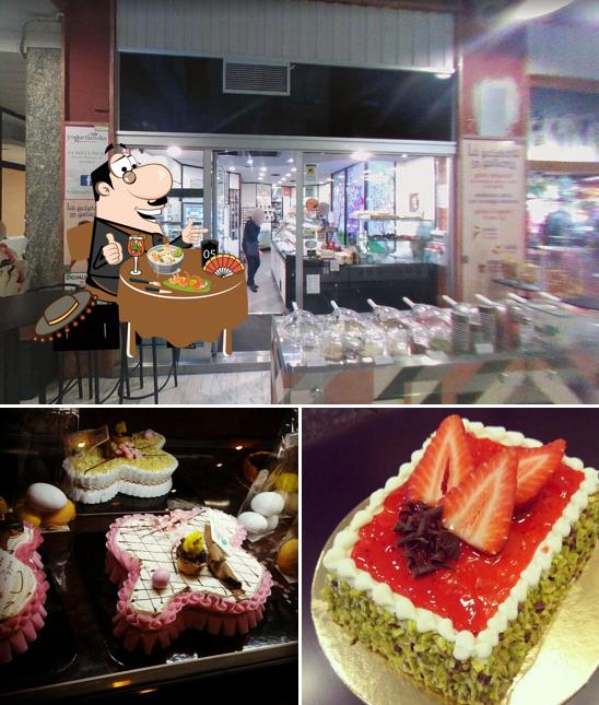 La cibo e interni del ristorante