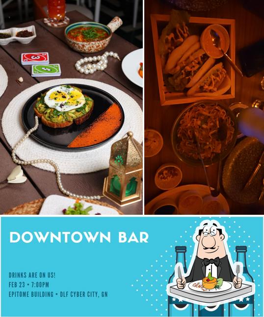 The photo of food and beer at Downtown Luka