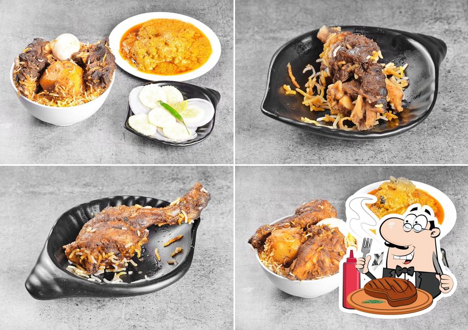 Haji Biryani serves meat meals