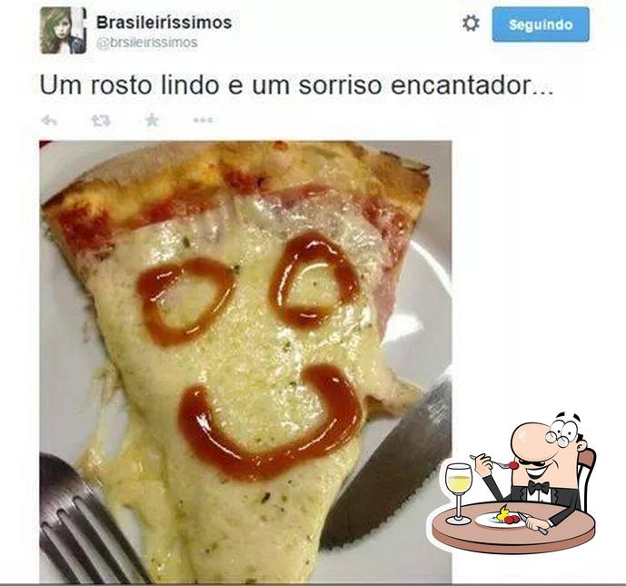 Comida em Pizza Líder
