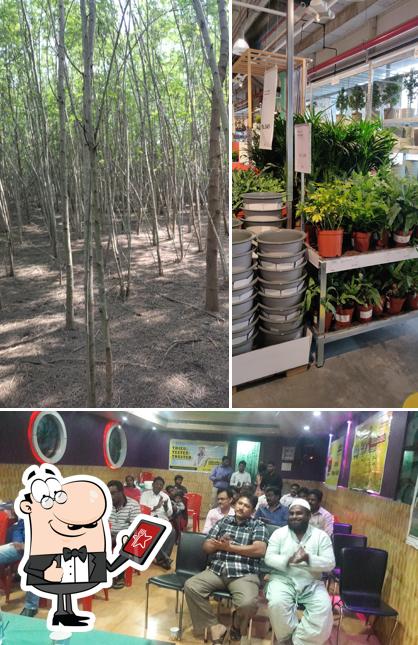 This is the image depicting exterior and interior at V. Srinivasa Grand Family Restaurant