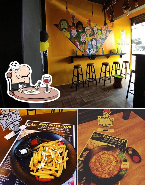 Check out the image showing food and interior at CHAI SUTTA CLUB NSP