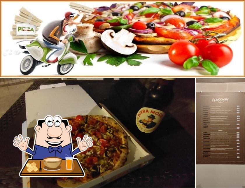 La cibo e interni del ristorante