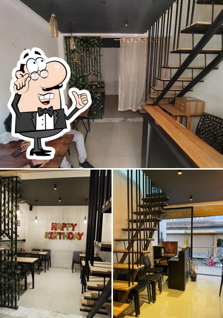 The interior of Skylight cafe