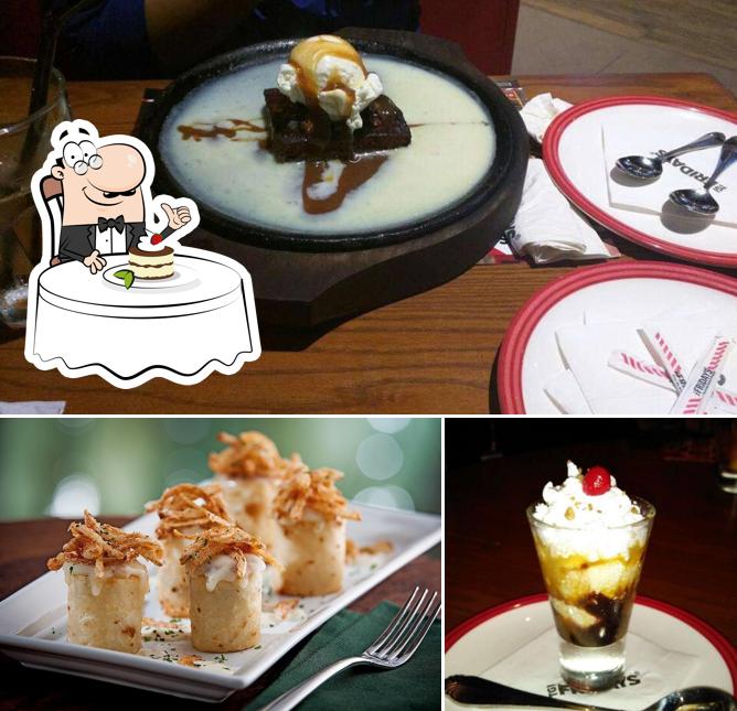 TGI Friday's offers a range of sweet dishes