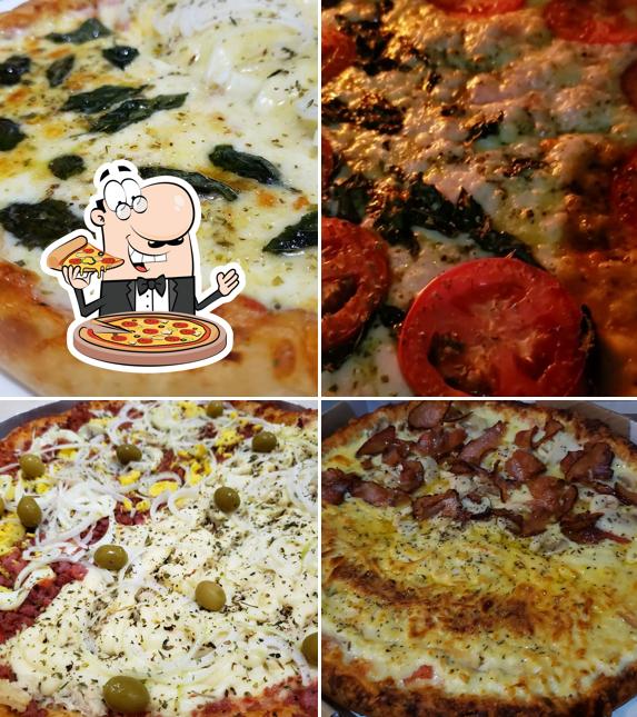 Escolha diferentes estilos de pizza