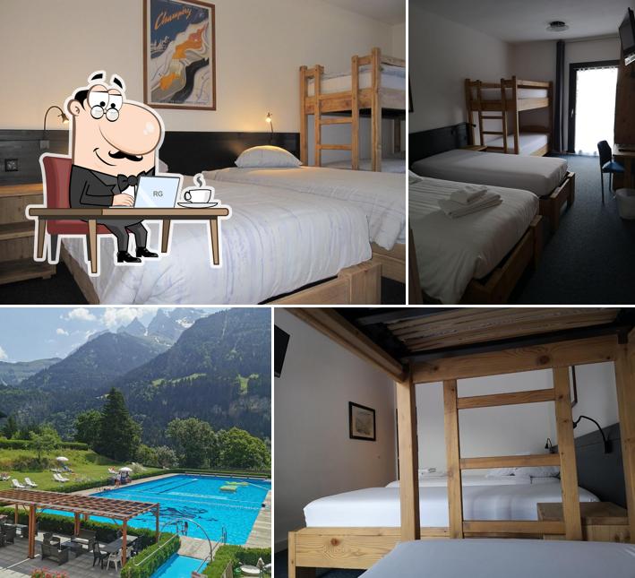 Gli interni di Champéry Palladium Hotel