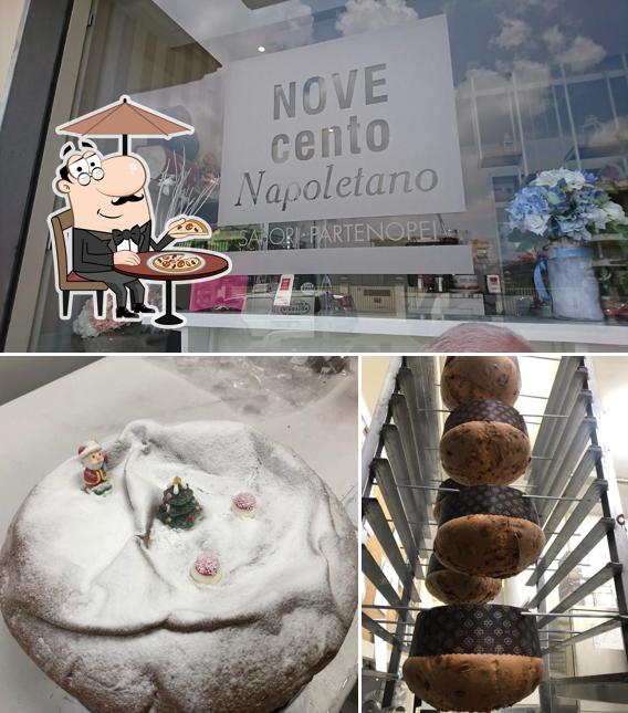 Tra le varie cose da Novecento Napoletano si possono trovare la esterno e cibo