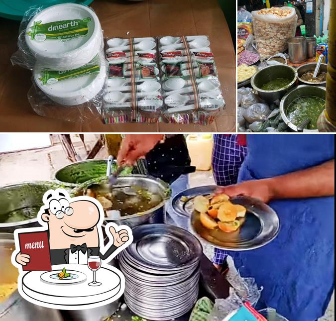 This is the image displaying food and wedding at Jai Mata Di butter papdi corner