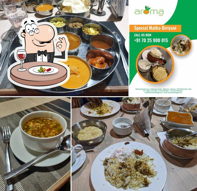 Food at Aroma Resort Mattannur