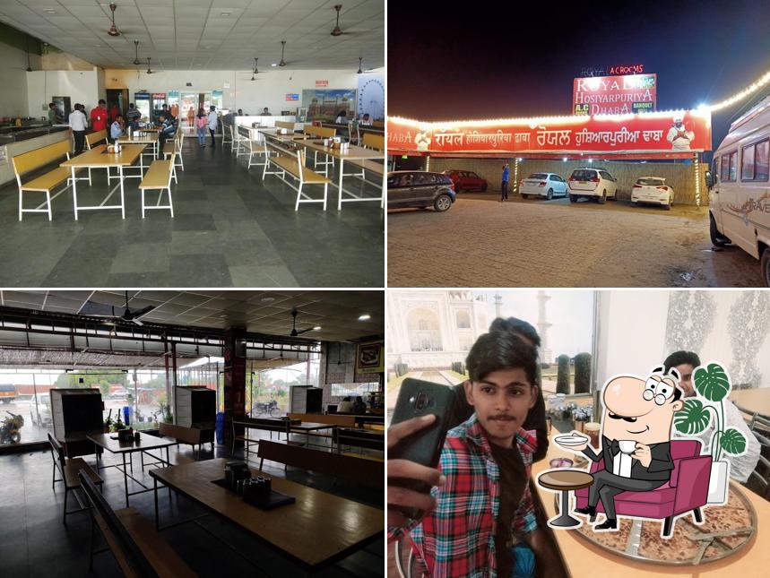 Take a seat at one of the tables at Royal Hoshiarpuria Dhaba