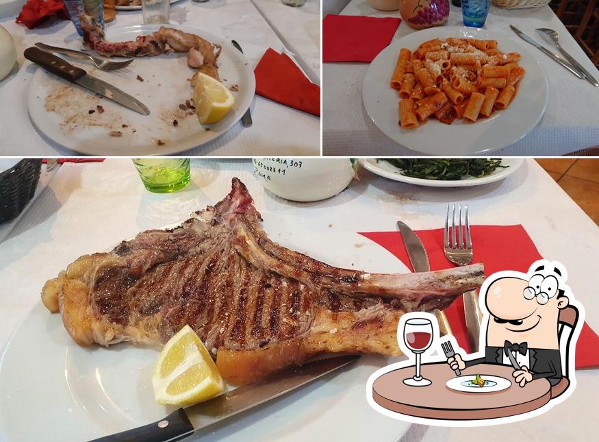 Cibo al Trattoria Pizzeria Bisteccheria "dalla padella alla brace"