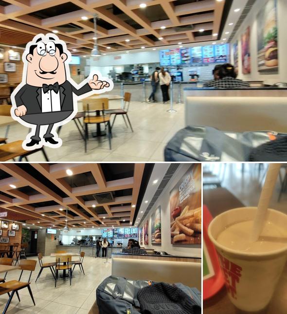 The restaurant's interior and beverage