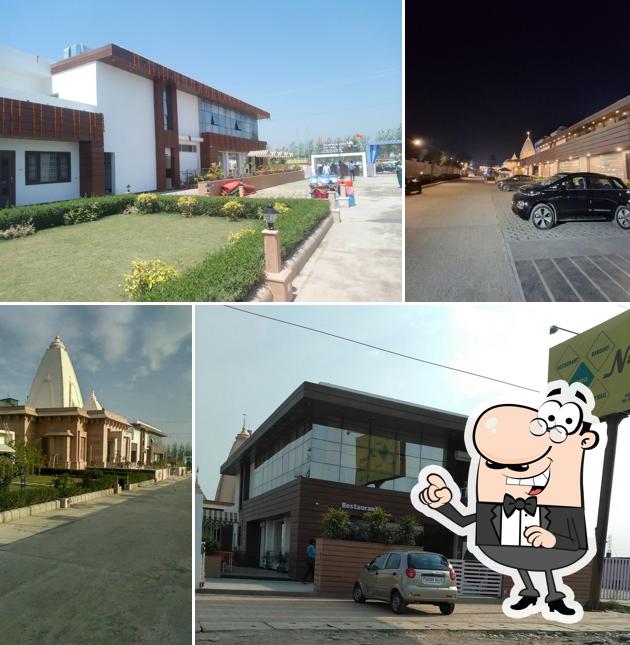 The outside area is an important feature of Navrang Vatika