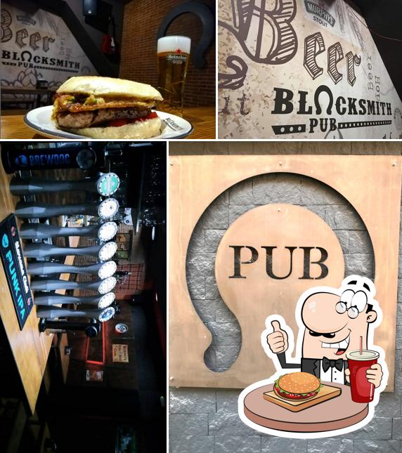 Hamburger al Blacksmith pub