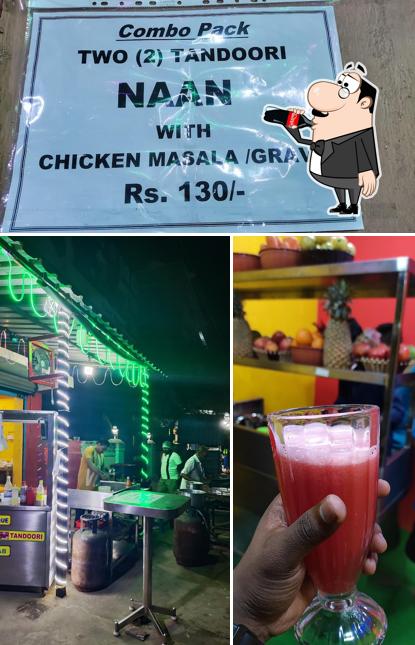 The restaurant's drink and interior