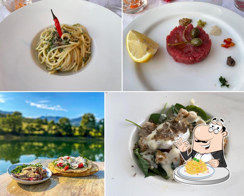 Spaghetti alla carbonara al Ristorante Due Laghi