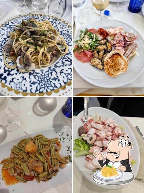 Spaghetti alla carbonara al Ristorante I Due Scogli
