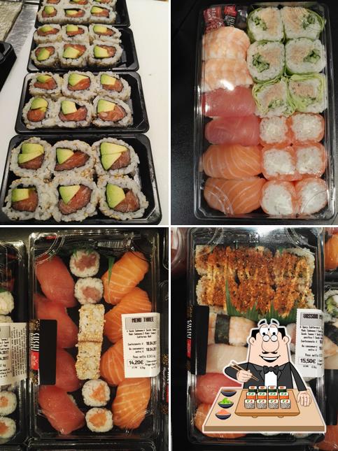 Scegli le diverse opzioni di sushi