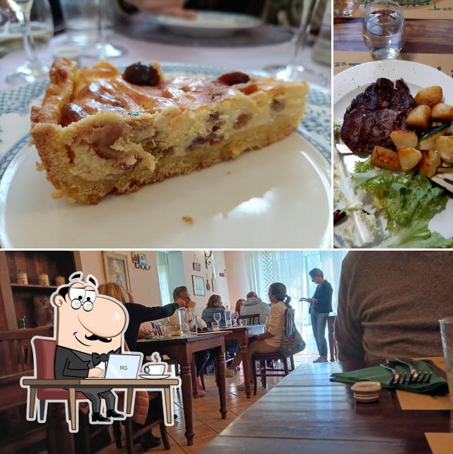 Gli interni di Trattoria dai Sibani