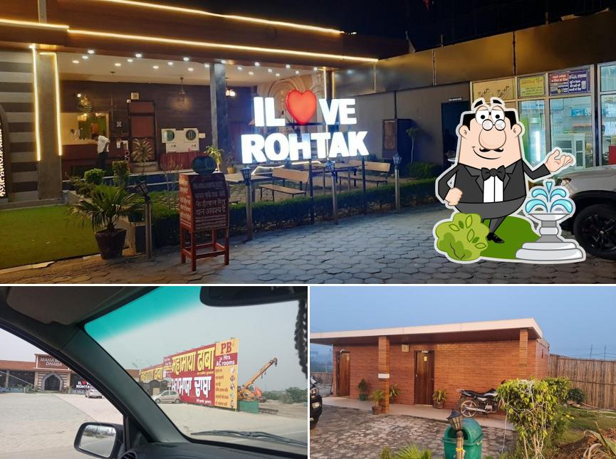 The outside area is an important feature of Mahamaya Dhaba