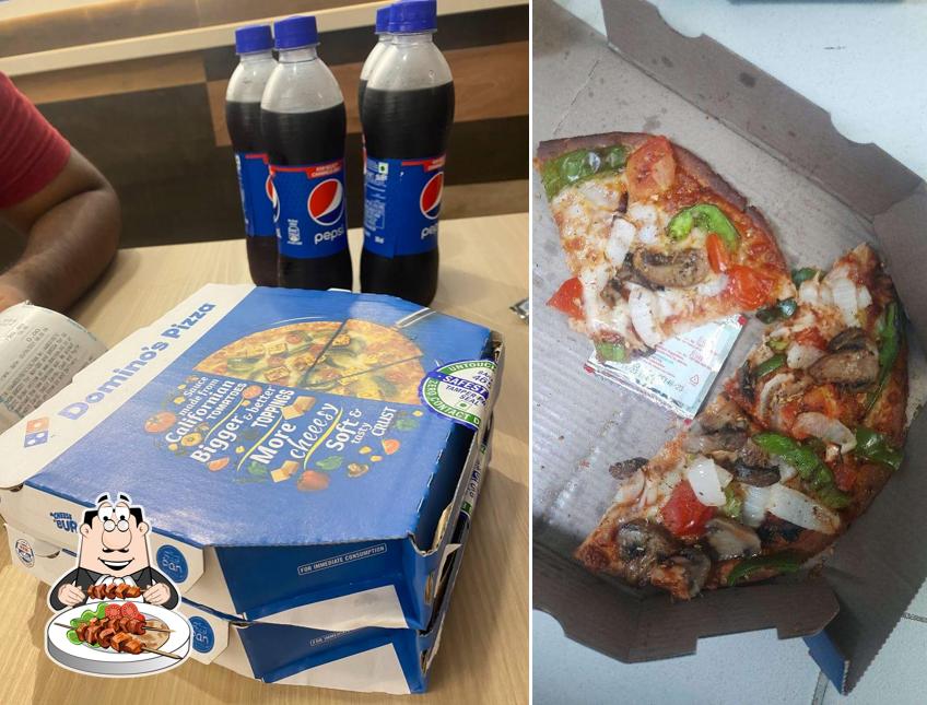 Food at Dominos Pizza