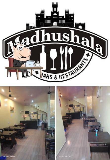 The interior of Madhushala Restaurant & Bar