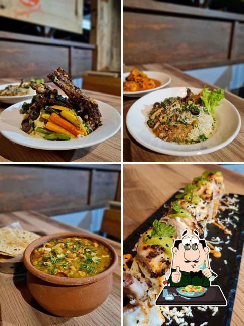 Food at Over The Flow Sports Lounge
