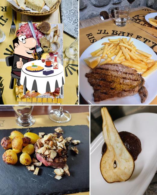 Piatto di formaggi al Ristorante Il Baretto