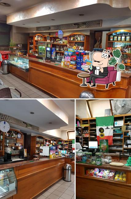 La interni e cibo del ristorante