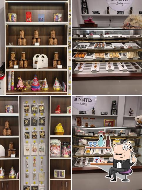 Check out the photo showing interior and food at Bun Bites Bakery