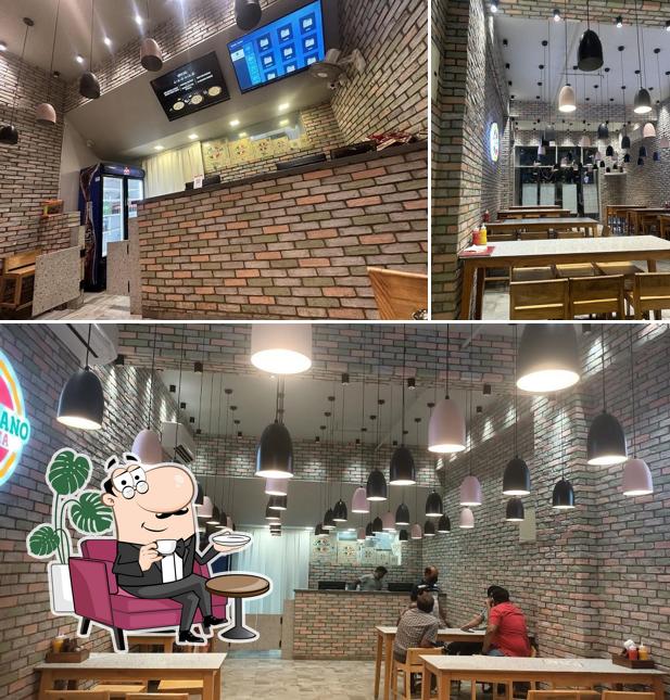 The interior of La Milano Pizzeria
