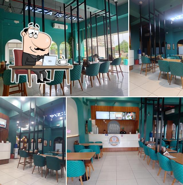 The interior of Martino'z Pizza Gota