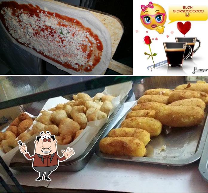 Dai un’occhiata alla foto che presenta la cibo e bevanda di Pizzeria Mari E Monti