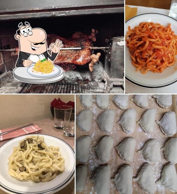 Spaghetti alla carbonara al Trattoria Basta La Mossa